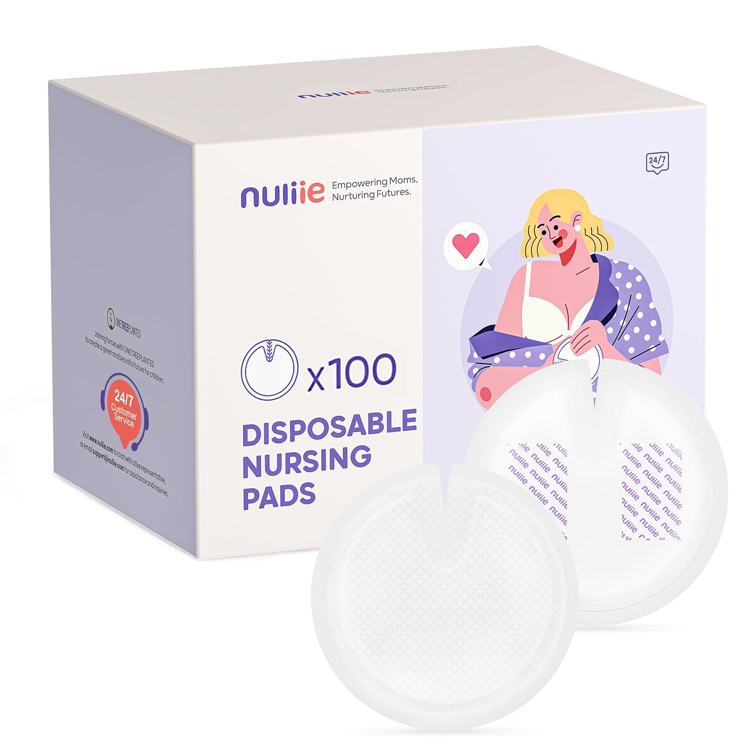 Nuliie Super Absorbent & Featherlight Disposable Nursing Pad