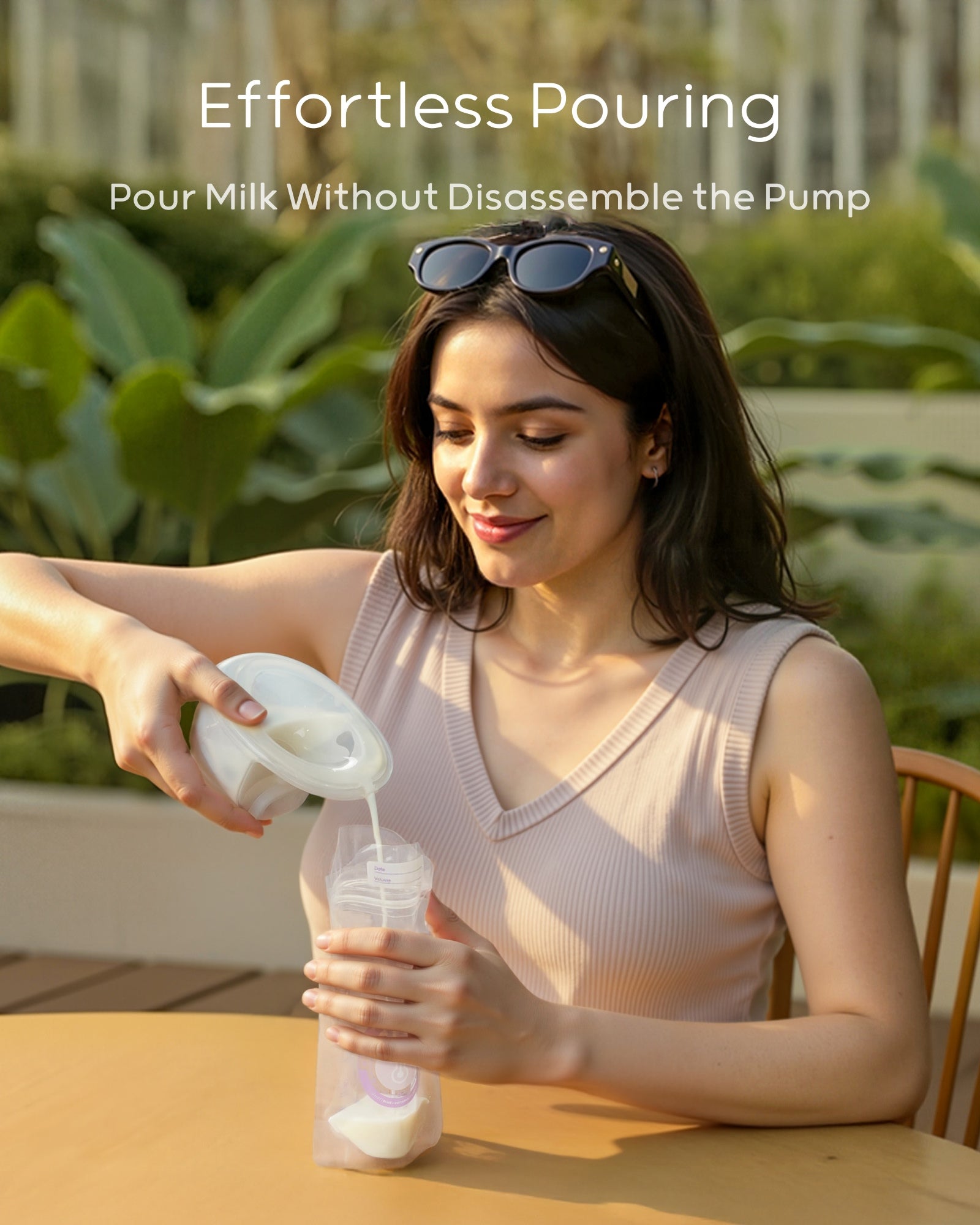 Nuliie S32 Hands Free Breast Pump, Wearable Lightweight Silicon, White