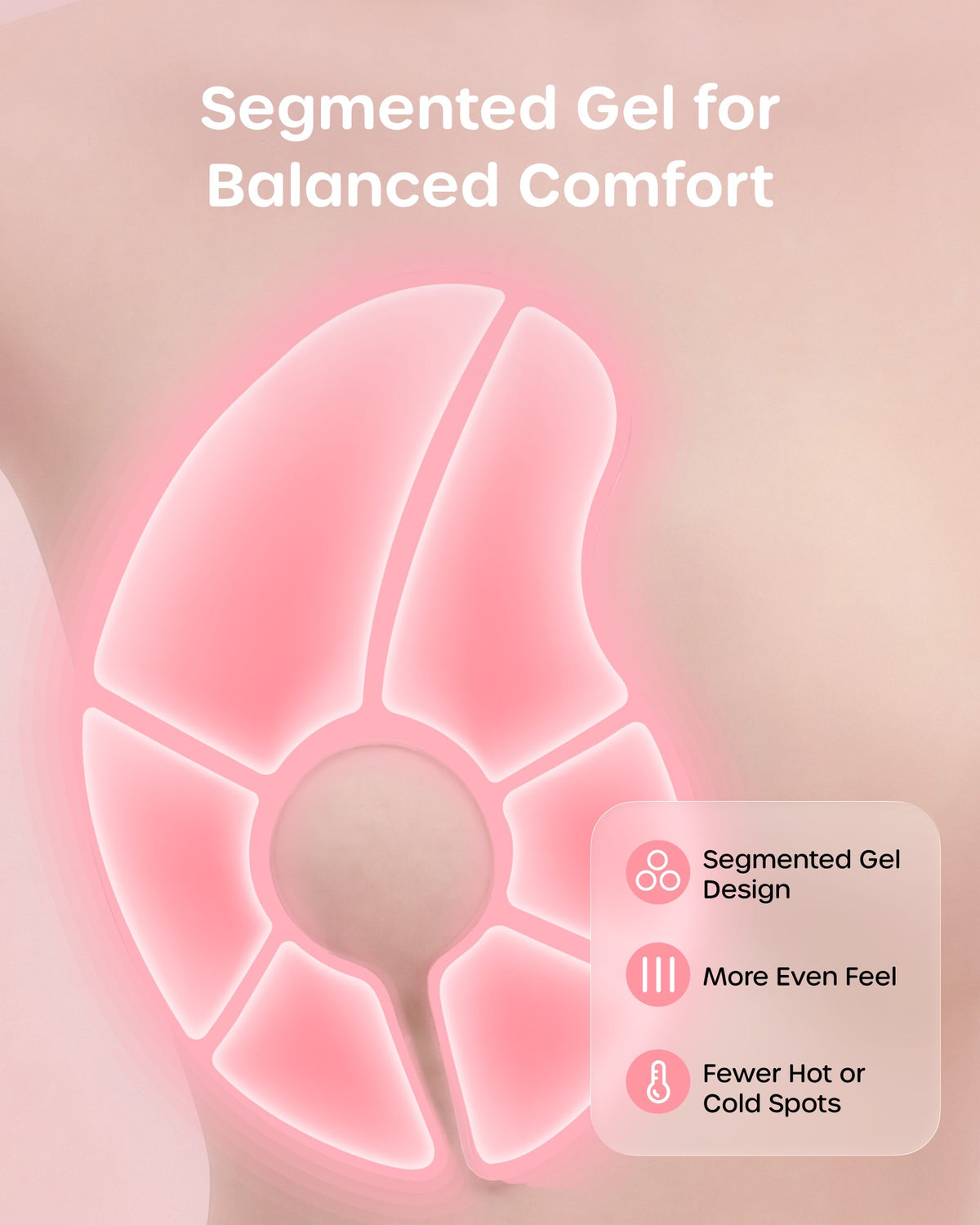 Nuliie Hot & Cold Breast Therapy Packs, with Soft Modal Covers