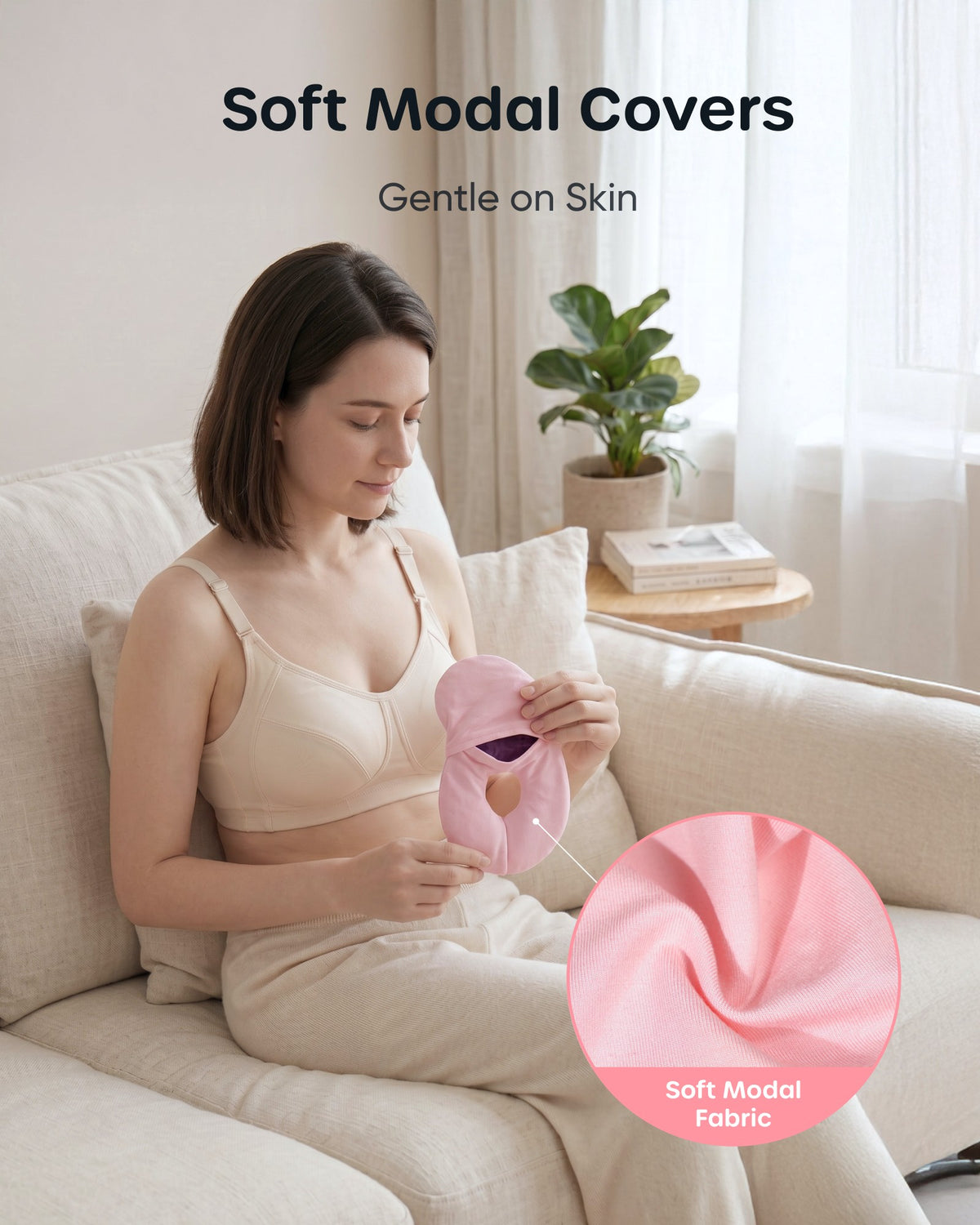 Nuliie Hot & Cold Breast Therapy Packs, with Soft Modal Covers