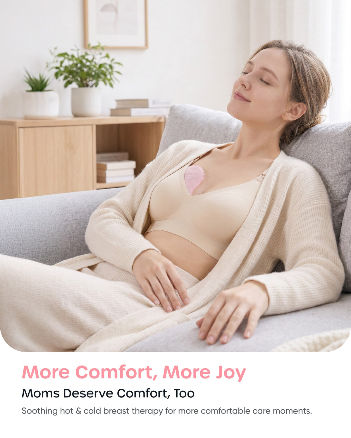 Nuliie Hot & Cold Breast Therapy Packs, with Soft Modal Covers
