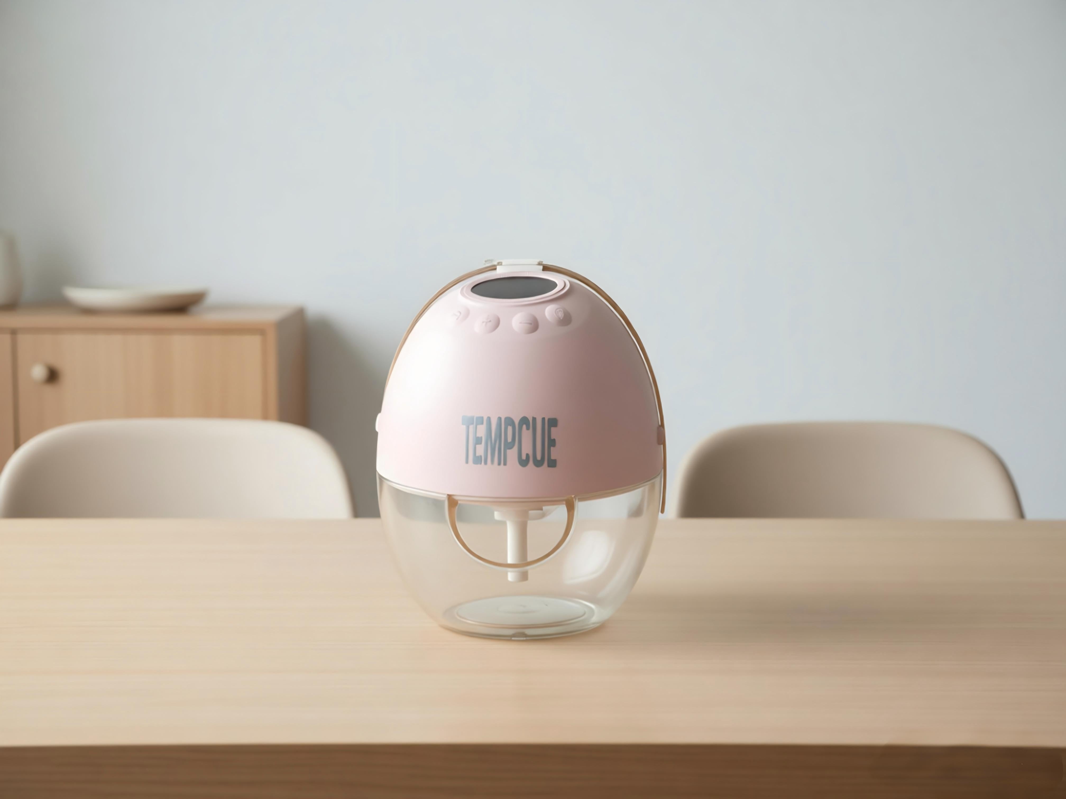 TEMPCUE Hands-Free Breast Pump, Wearable Breastfeeding Pump 4 Modes 9 Levels with 18/21/24MM Flange, Electric Breast Pump Portable