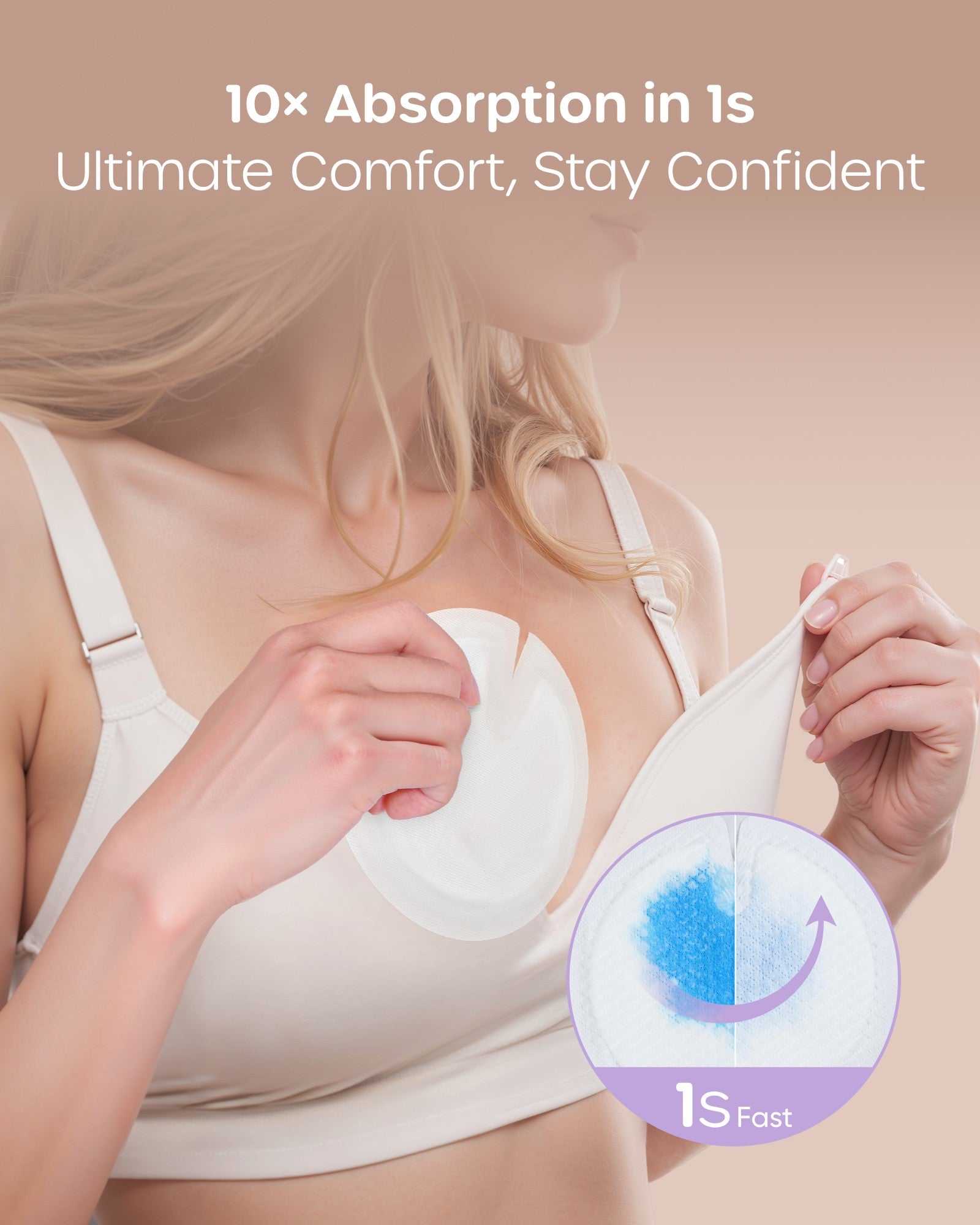 Nuliie Super Absorbent & Featherlight Disposable Nursing Pad