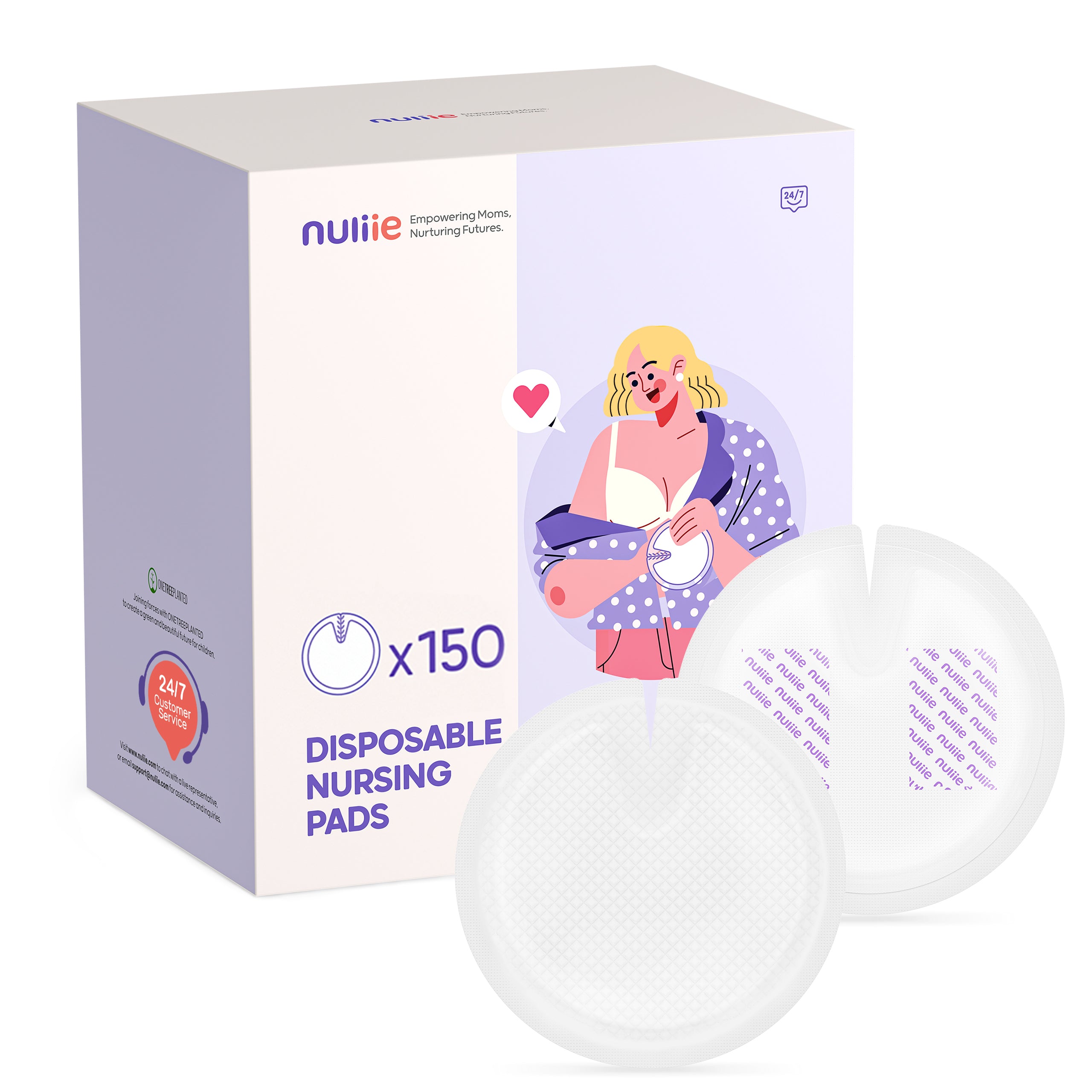 Nuliie Super Absorbent & Featherlight Disposable Nursing Pad