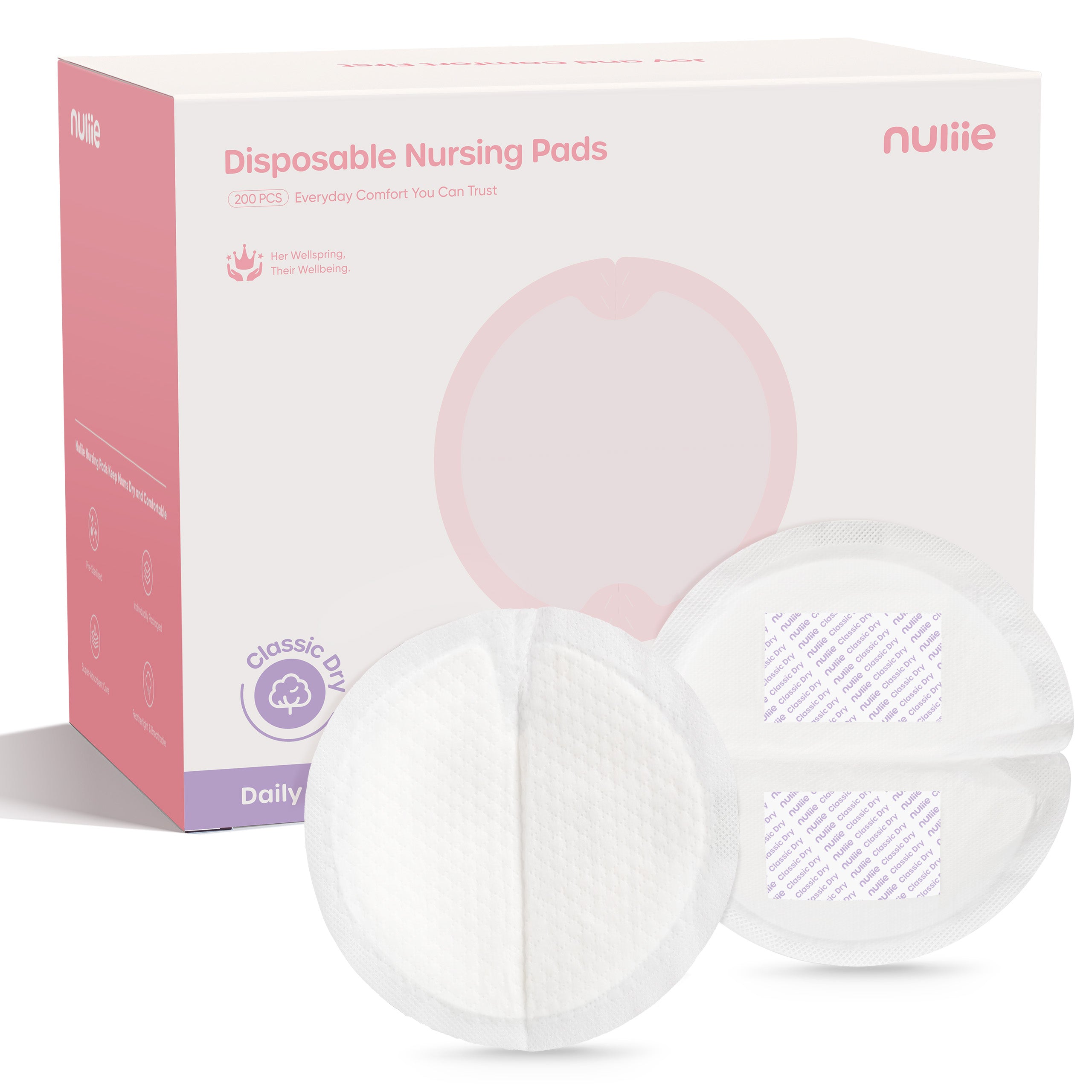 Nuliie Super Absorbent & Featherlight Disposable Nursing Pad