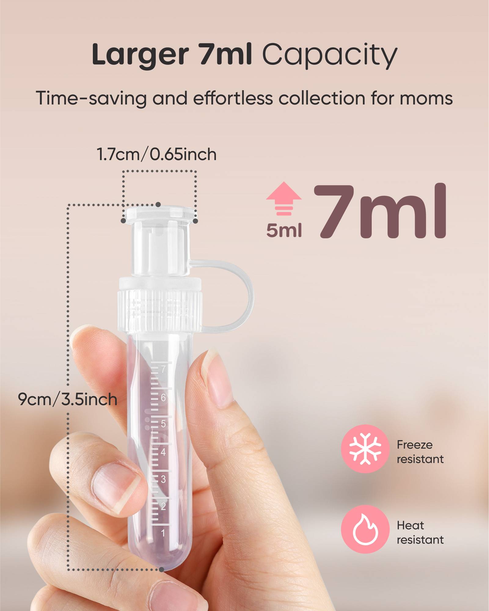 Nuliie Colostrum Collector Kit 7ml, BPA-Free & Reusable